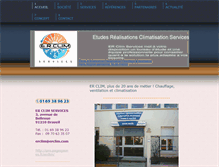 Tablet Screenshot of erclim-services.com